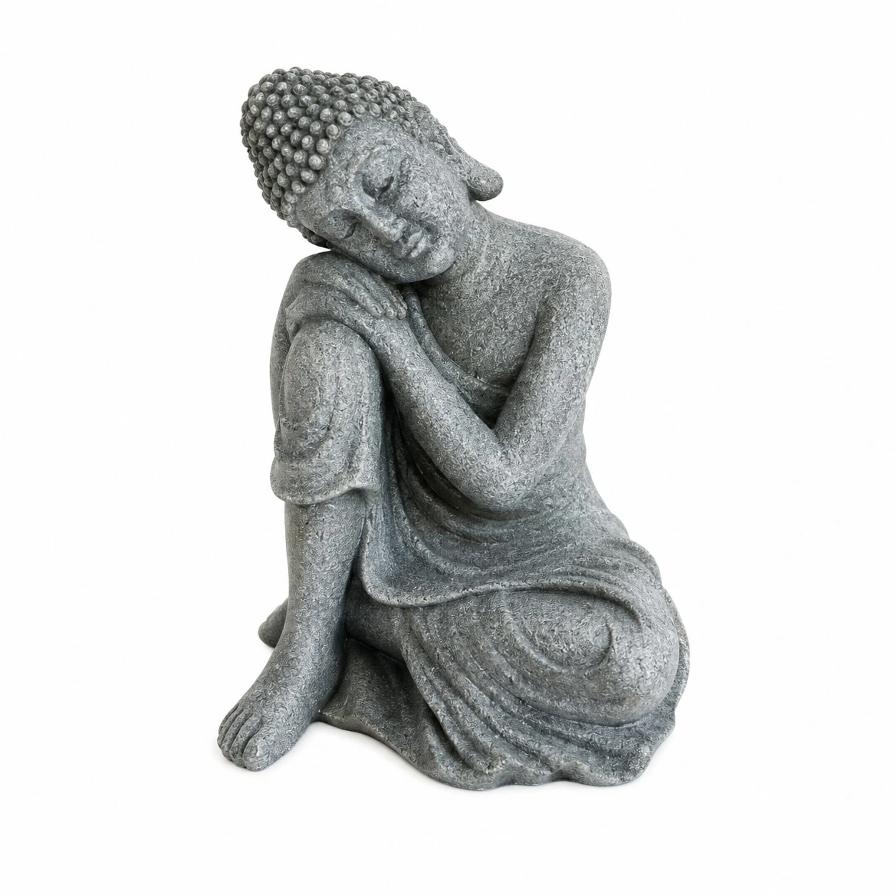 Sleeping Buddha Monk Statue | Resin Meditating Buddha Figurine | Zen Home & Office Decor | Tabletop Decorative Showpiece | Spiritual Gift